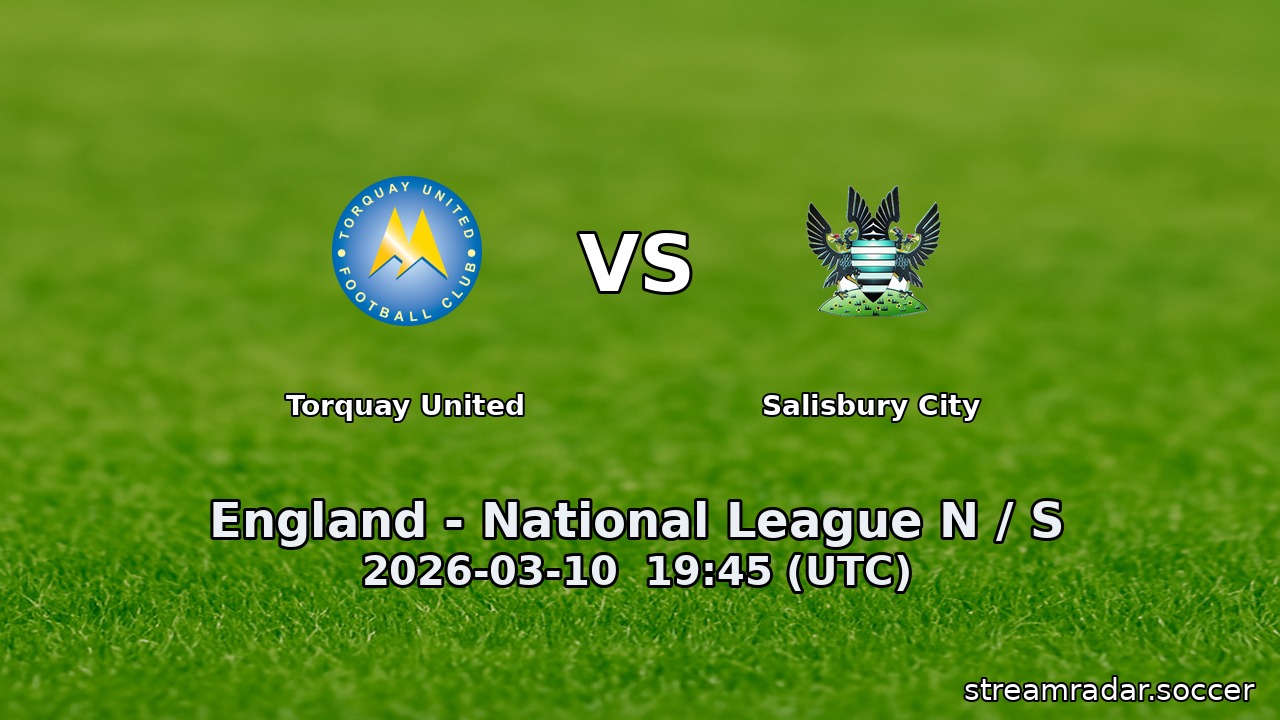 Torquay United vs Salisbury City