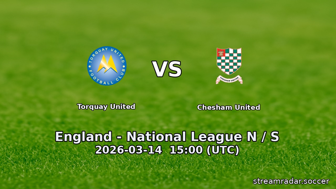 Torquay United vs Chesham United