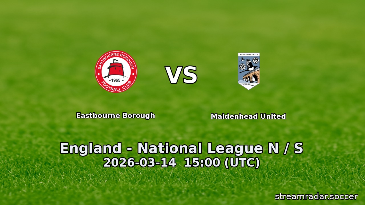 Eastbourne Borough vs Maidenhead United