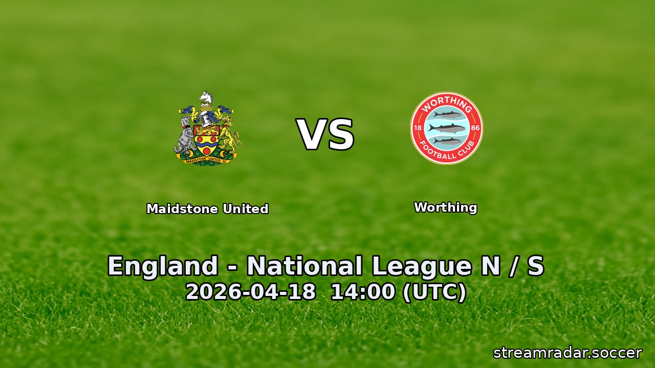 Maidstone United vs Worthing