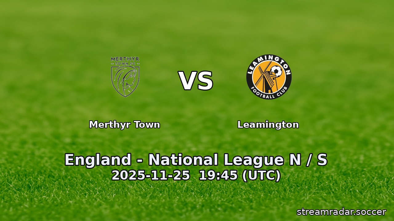 Merthyr Town vs Leamington