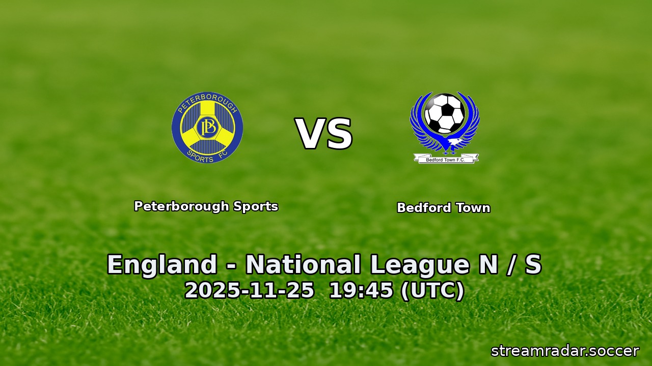 Peterborough Sports vs Bedford Town