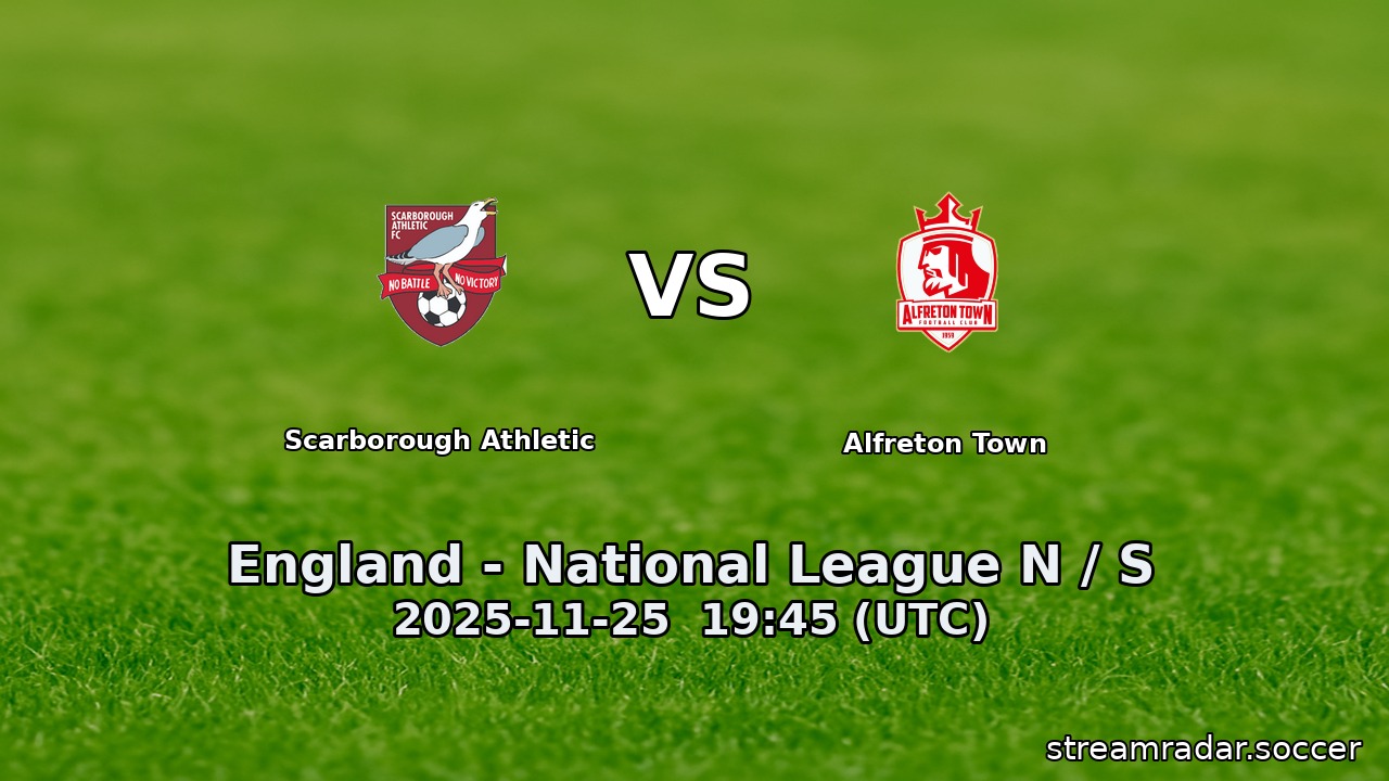 Scarborough Athletic vs Alfreton Town