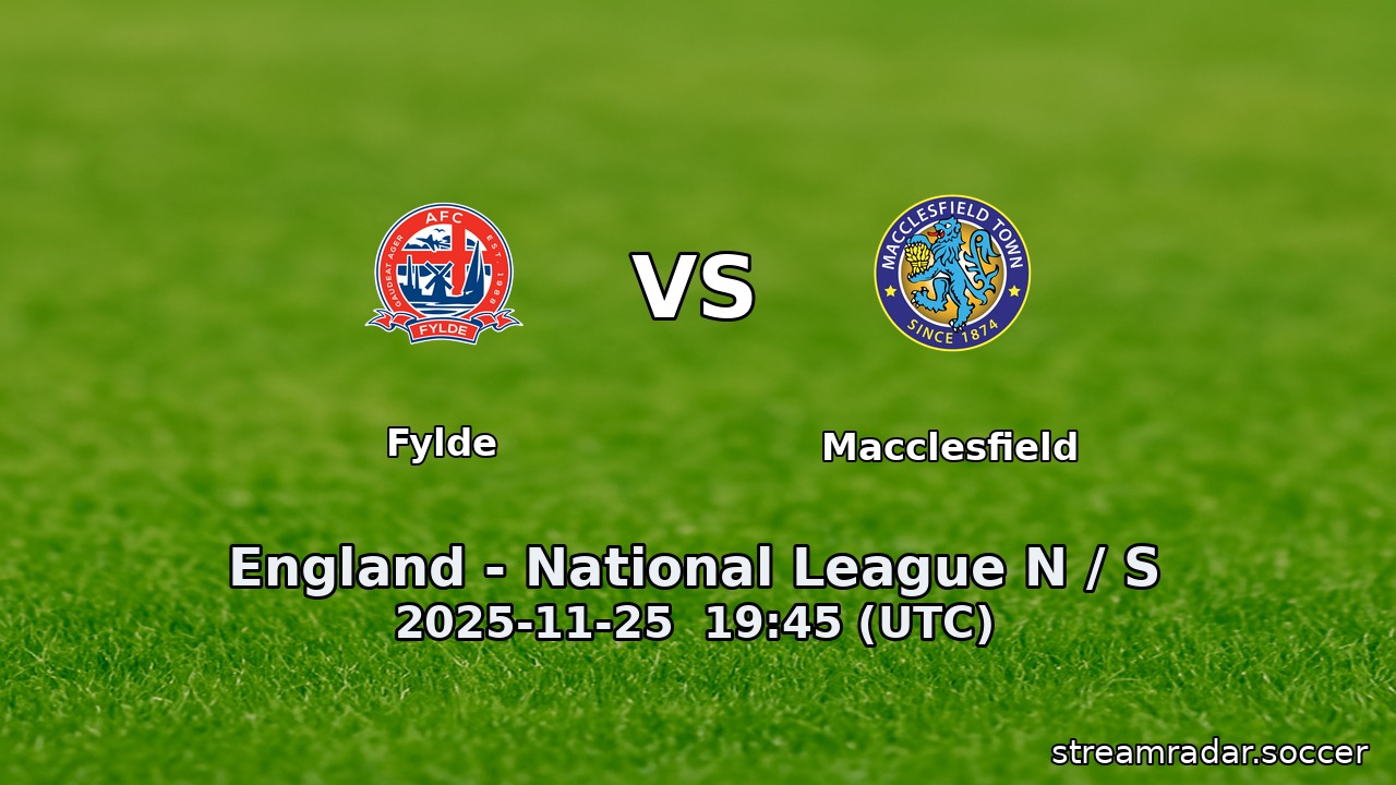 Fylde vs Macclesfield