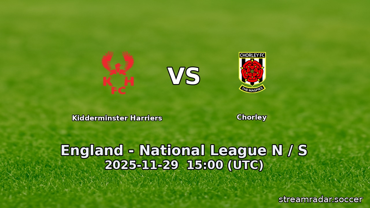 Kidderminster Harriers vs Chorley