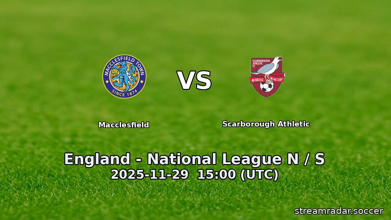 Macclesfield vs Scarborough Athletic