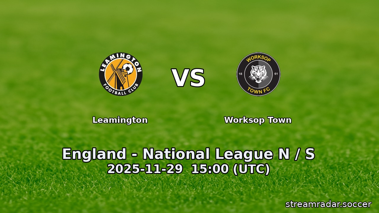 Leamington vs Worksop Town