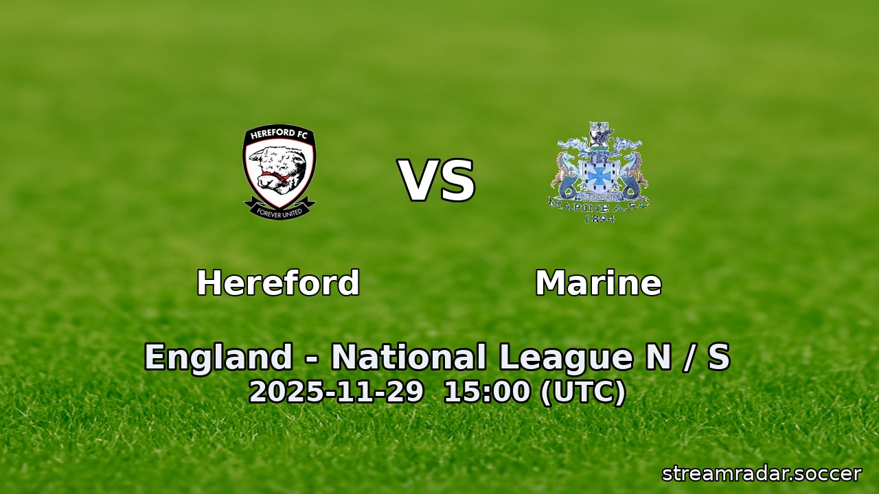 Hereford vs Marine