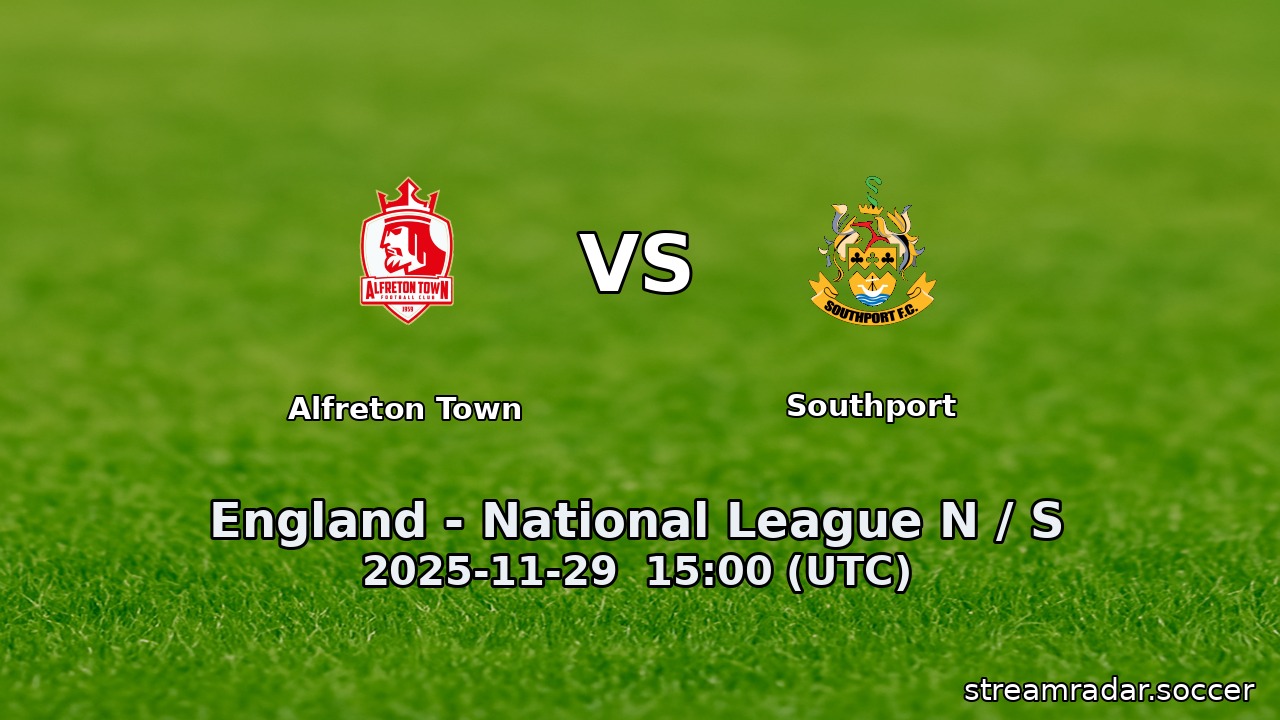 Alfreton Town vs Southport