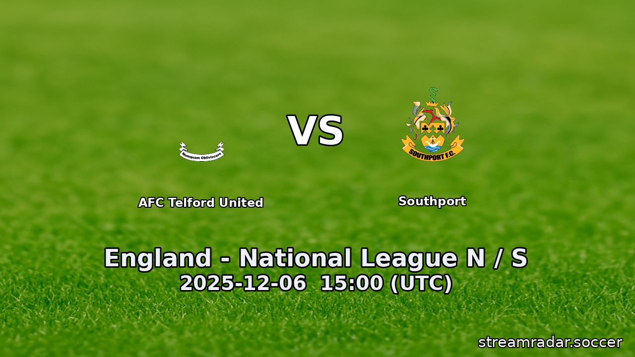 AFC Telford United vs Southport