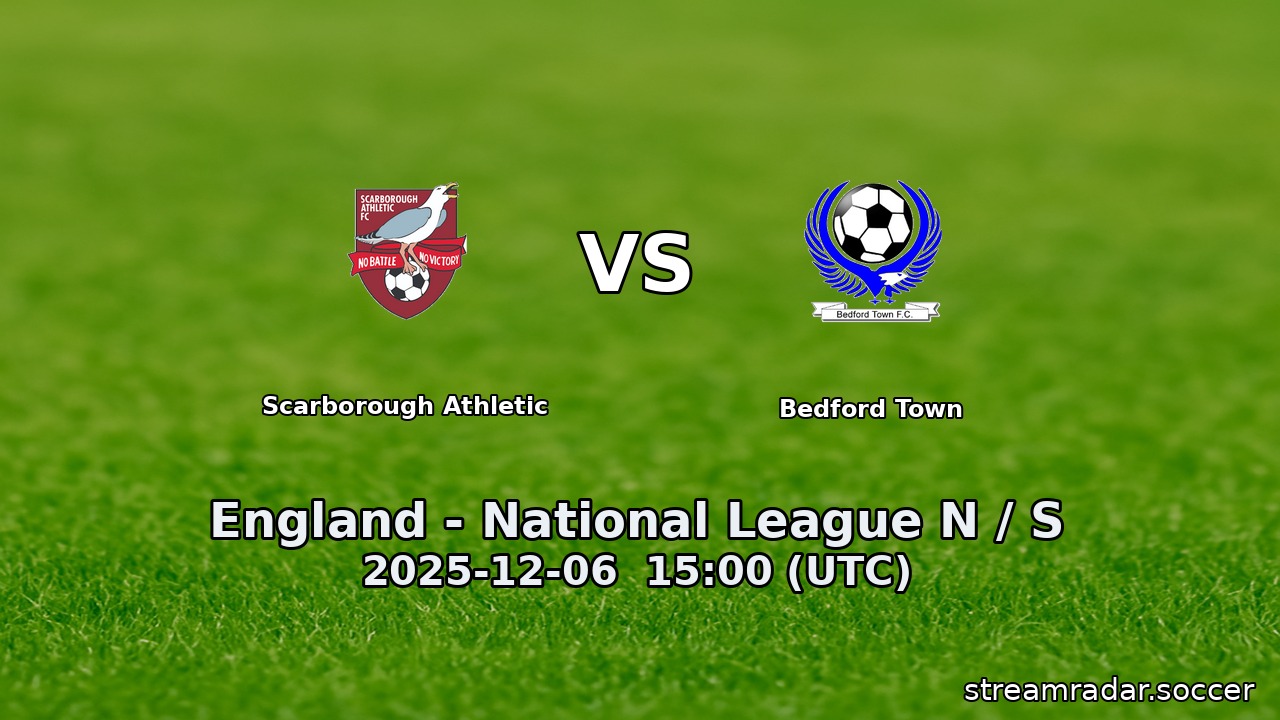 Scarborough Athletic vs Bedford Town