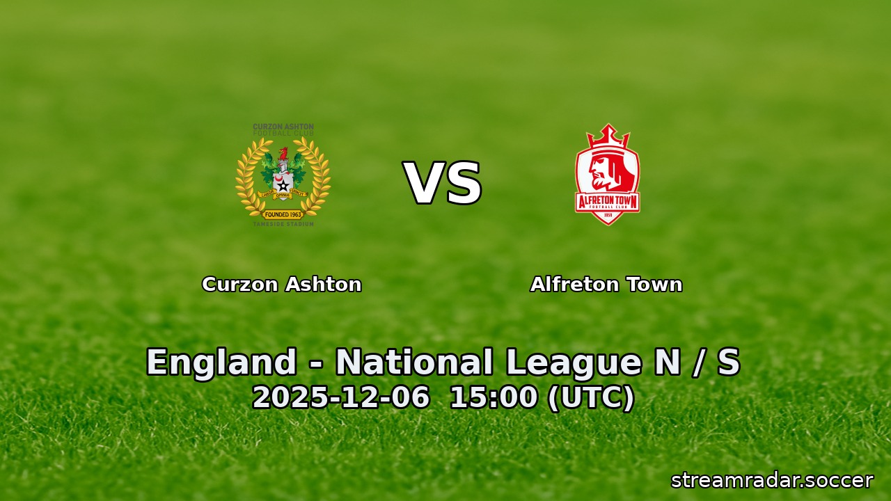 Curzon Ashton vs Alfreton Town
