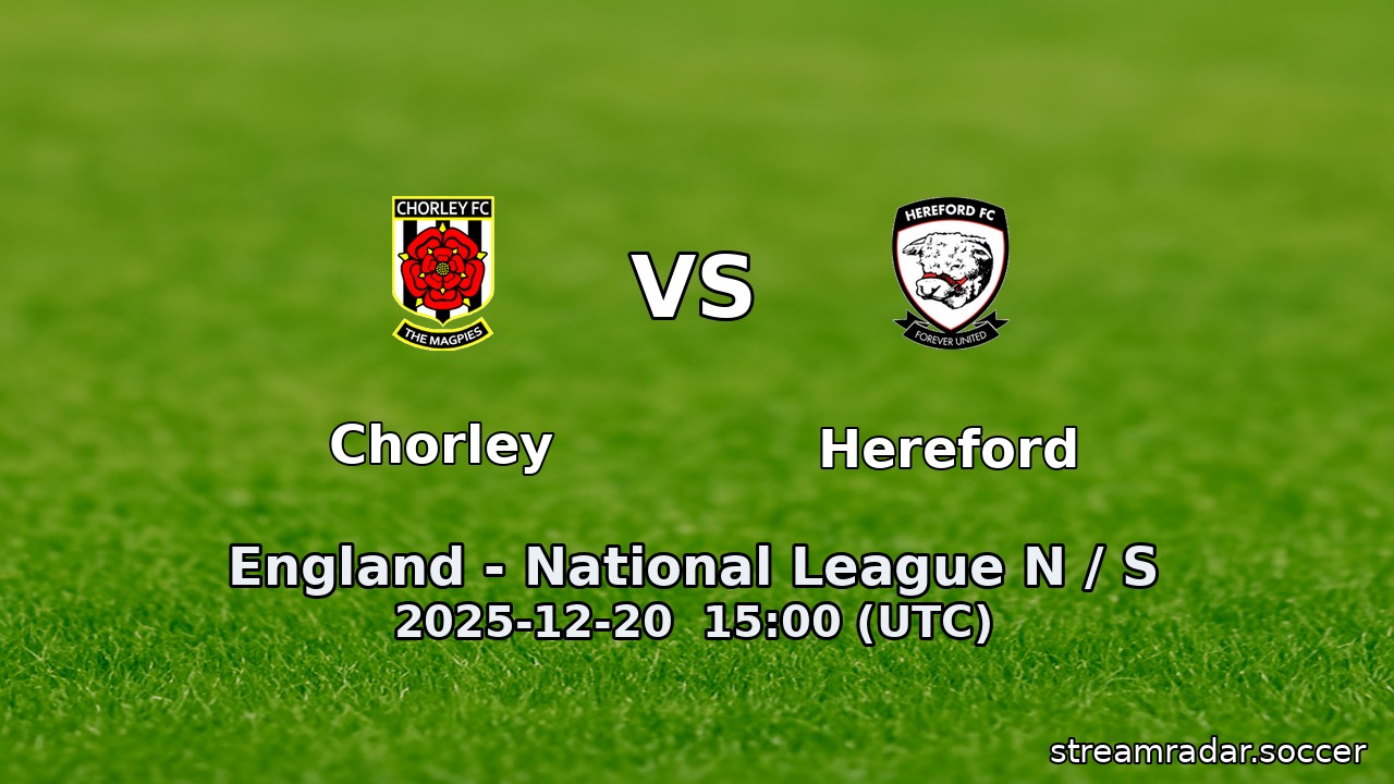 Chorley vs Hereford