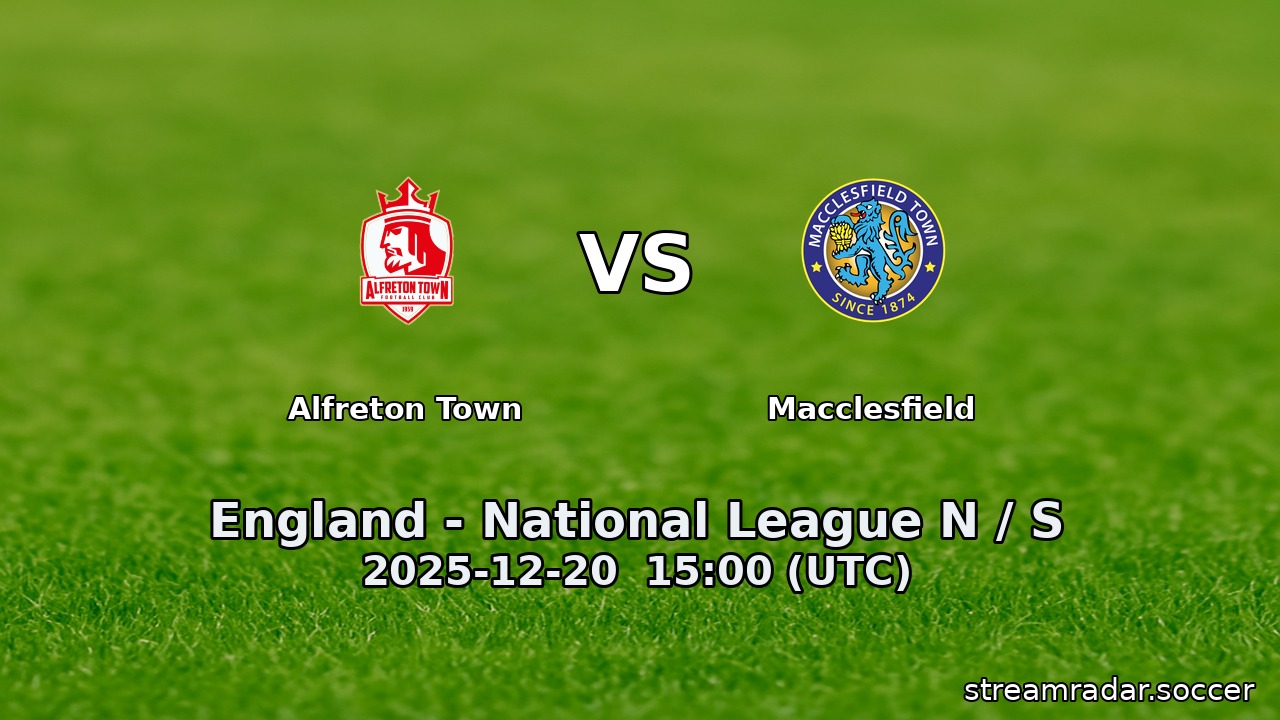Alfreton Town vs Macclesfield