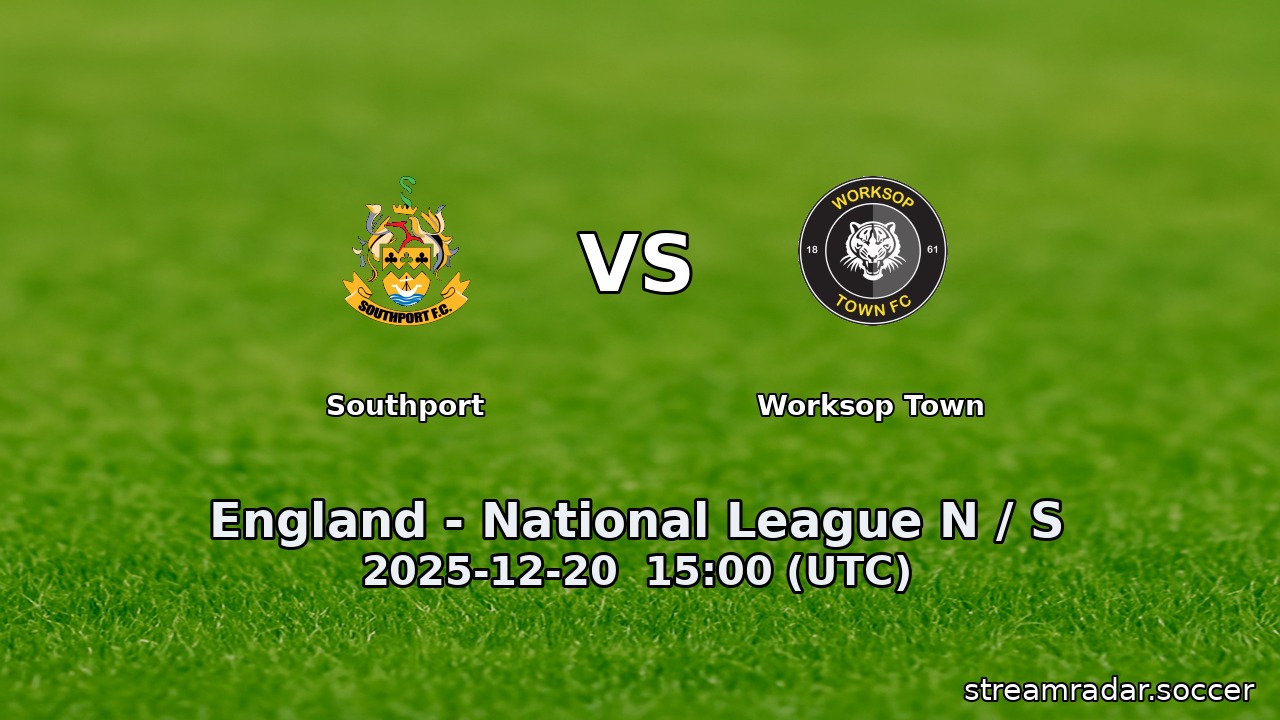 Southport vs Worksop Town