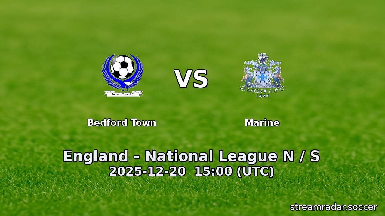 Bedford Town vs Marine