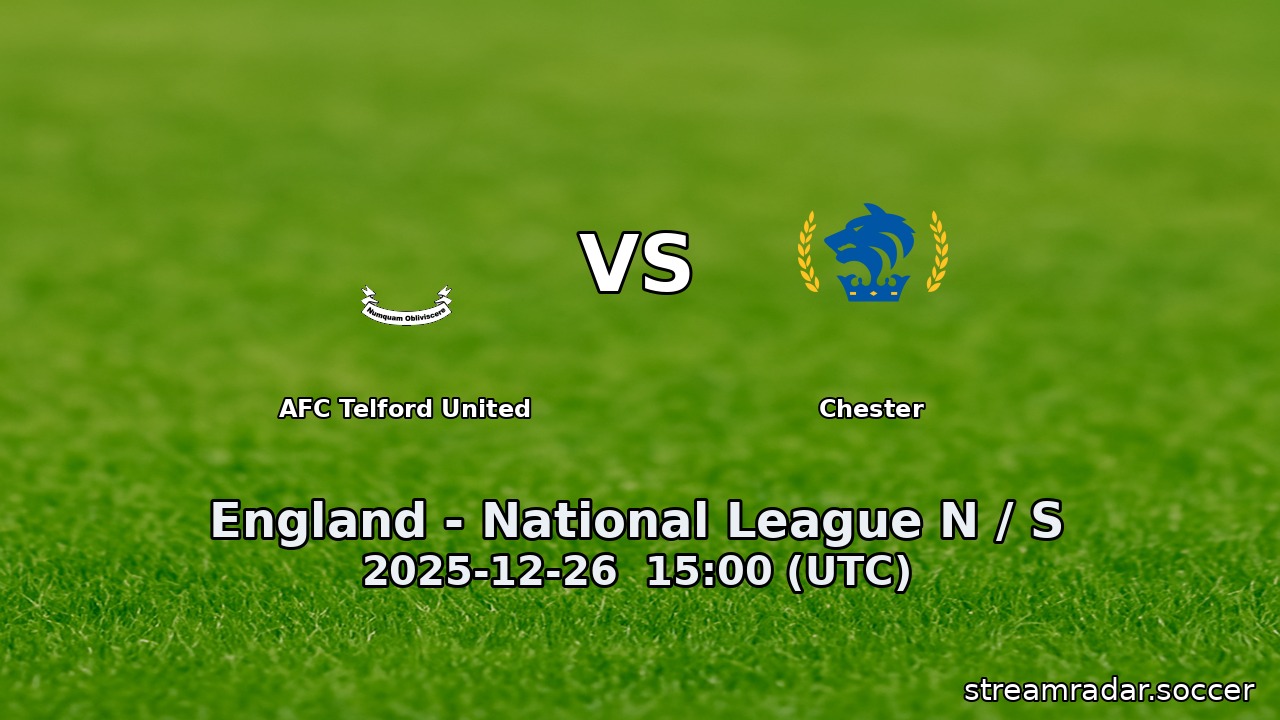 AFC Telford United vs Chester