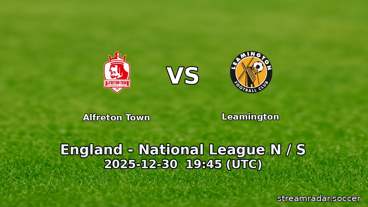 Alfreton Town vs Leamington