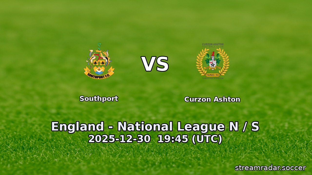 Southport vs Curzon Ashton