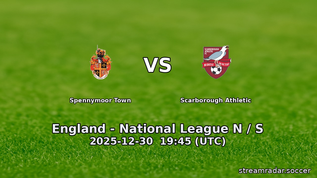 Spennymoor Town vs Scarborough Athletic