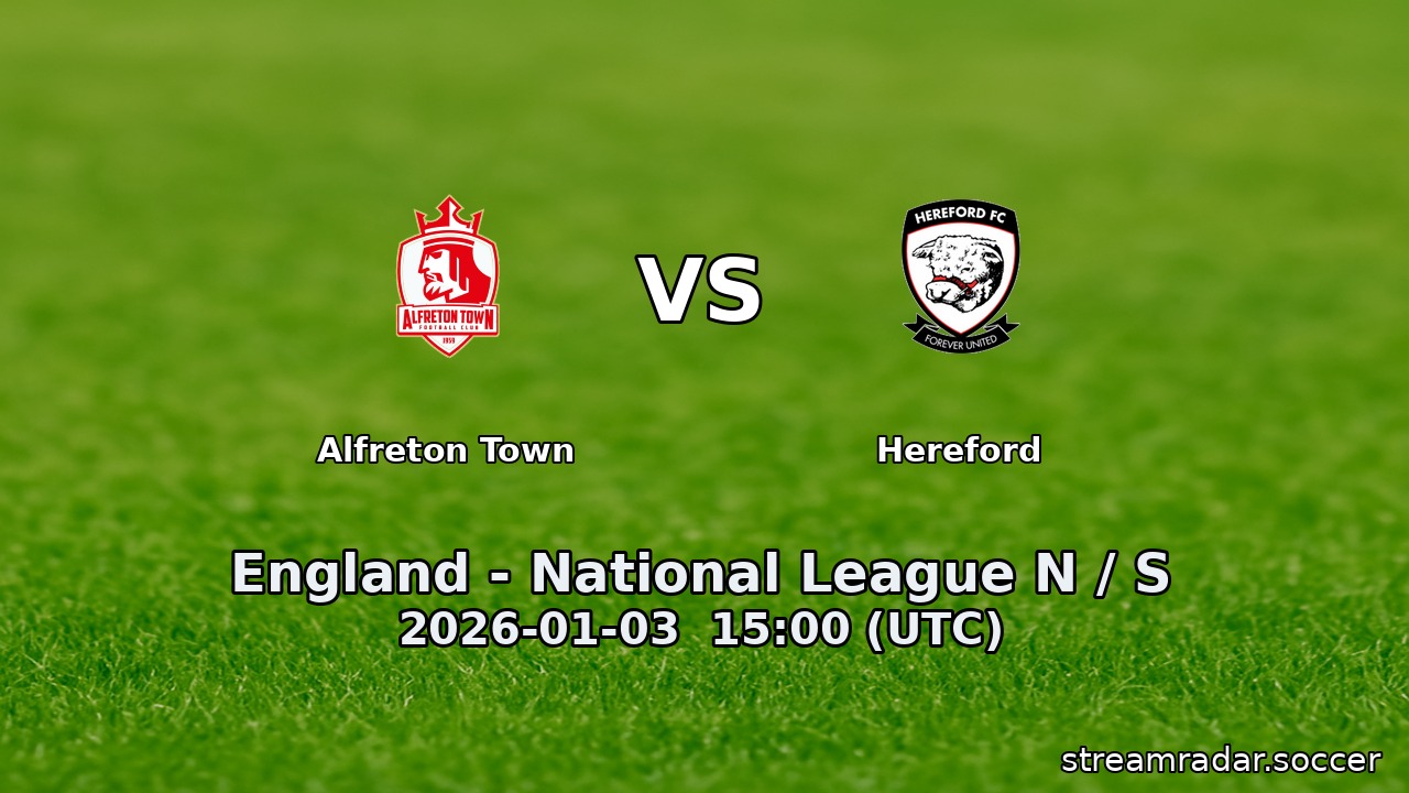 Alfreton Town vs Hereford