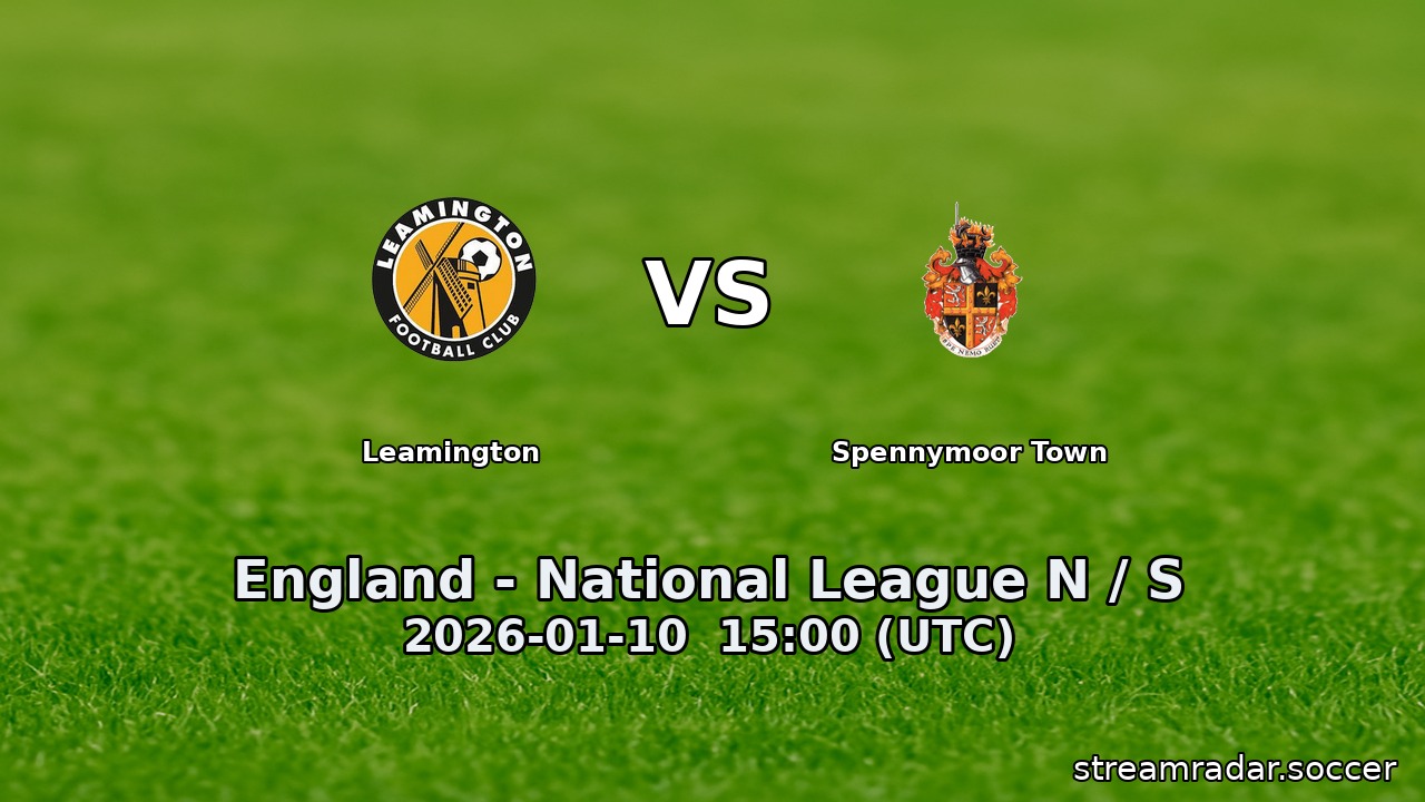 Leamington vs Spennymoor Town