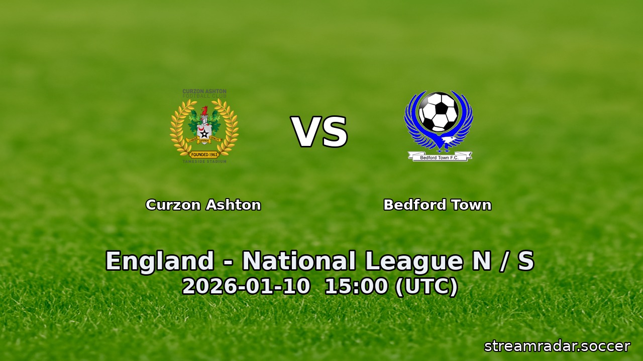 Curzon Ashton vs Bedford Town