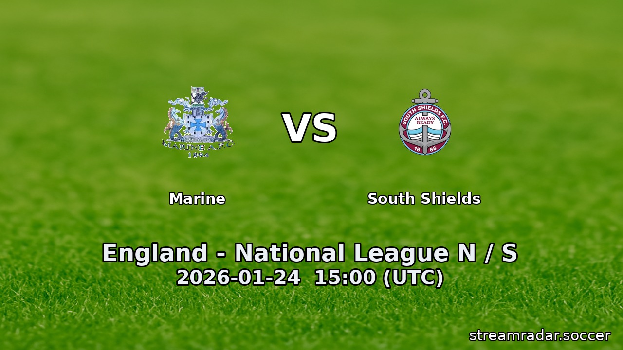 Marine vs South Shields