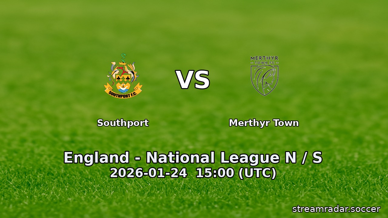 Southport vs Merthyr Town