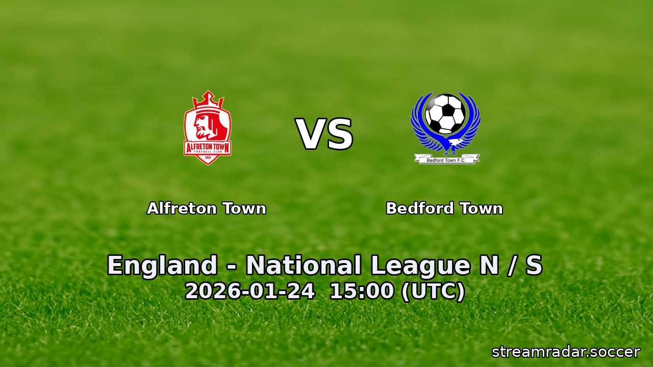 Alfreton Town vs Bedford Town