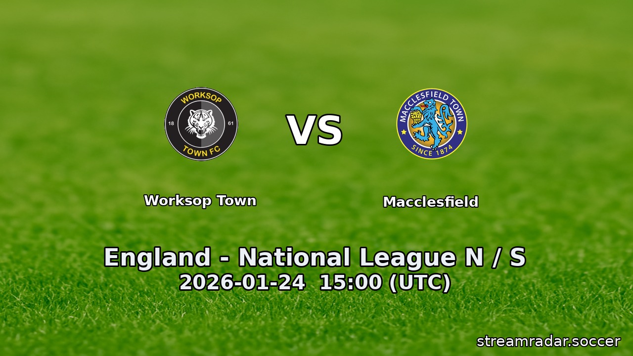 Worksop Town vs Macclesfield