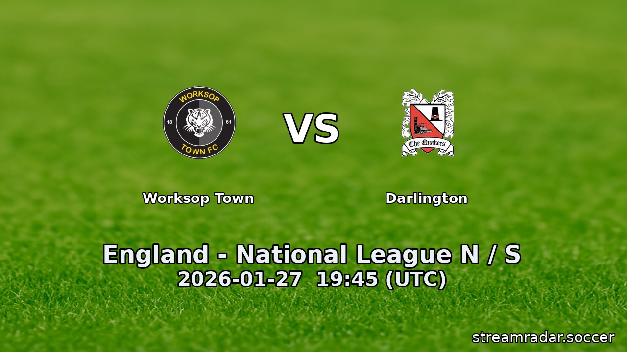 Worksop Town vs Darlington