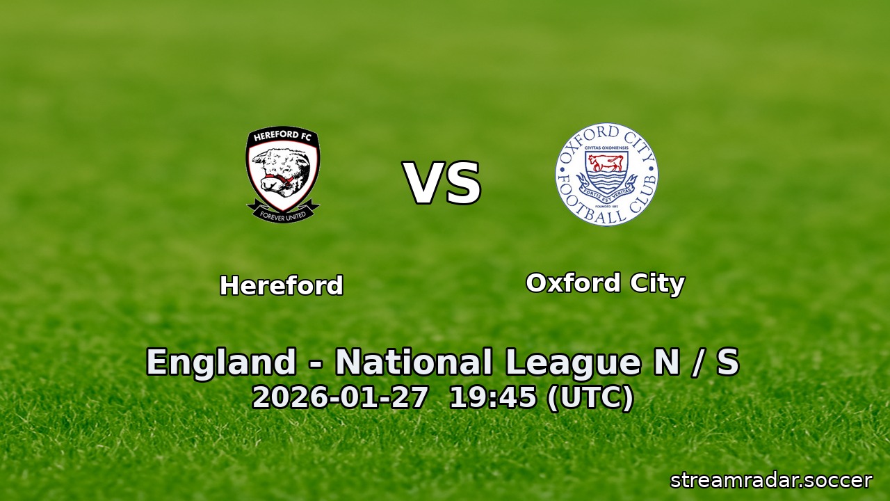 Hereford vs Oxford City