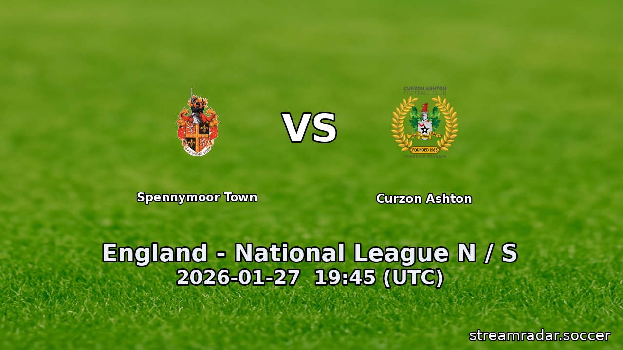 Spennymoor Town vs Curzon Ashton