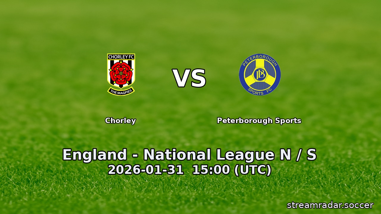 Chorley vs Peterborough Sports
