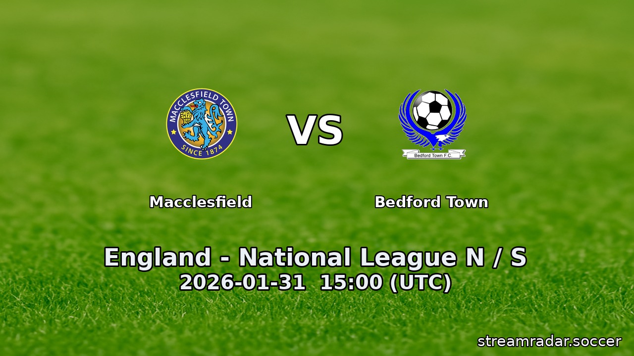 Macclesfield vs Bedford Town
