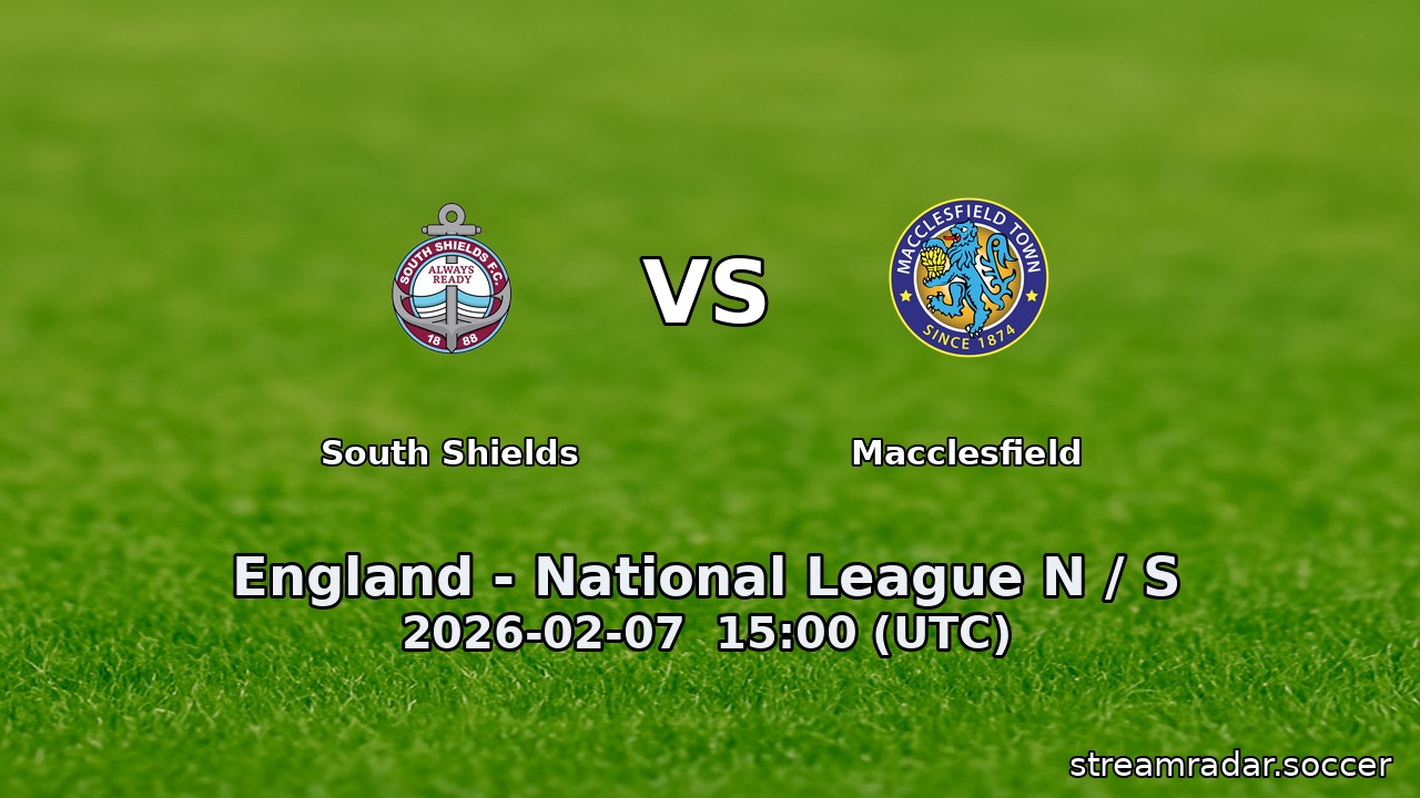 South Shields vs Macclesfield