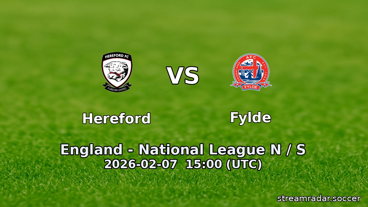 Hereford vs Fylde