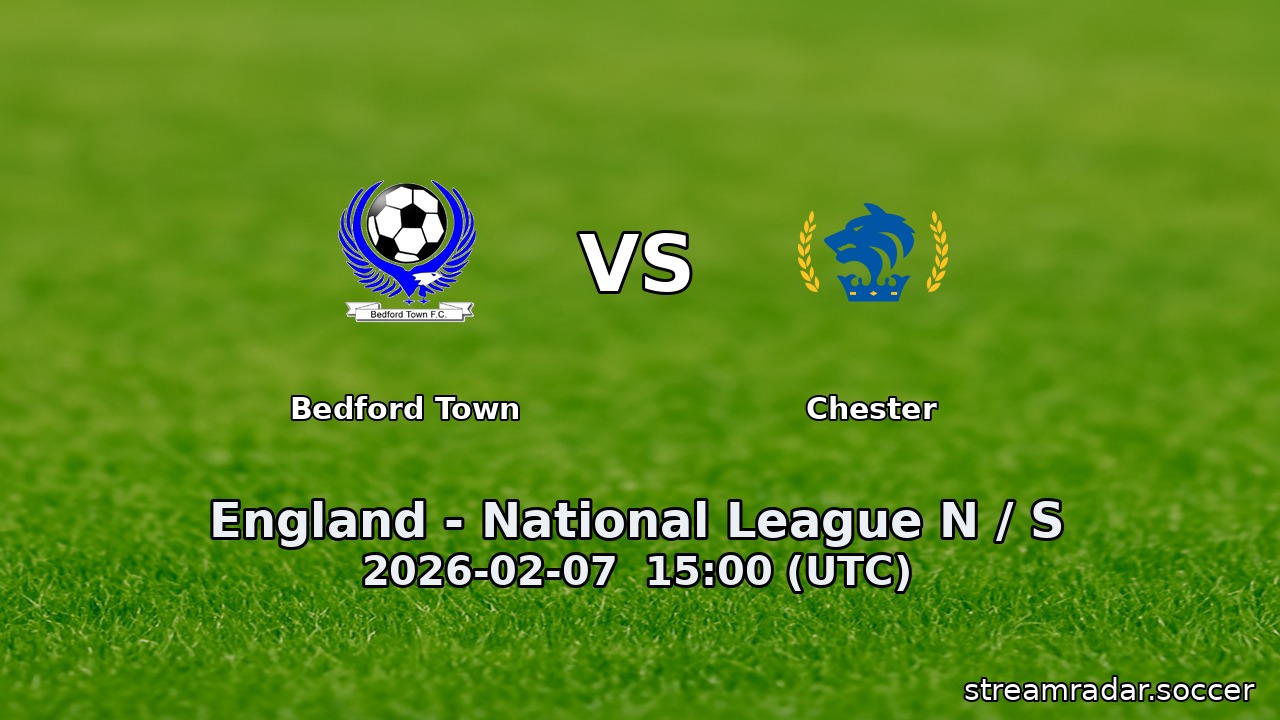 Bedford Town vs Chester