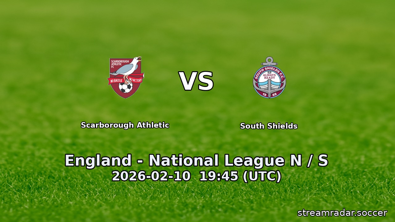Scarborough Athletic vs South Shields