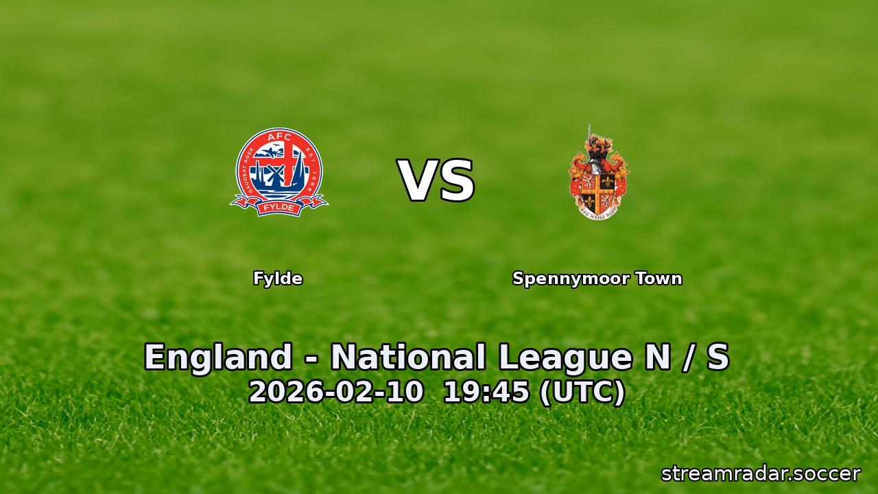 Fylde vs Spennymoor Town