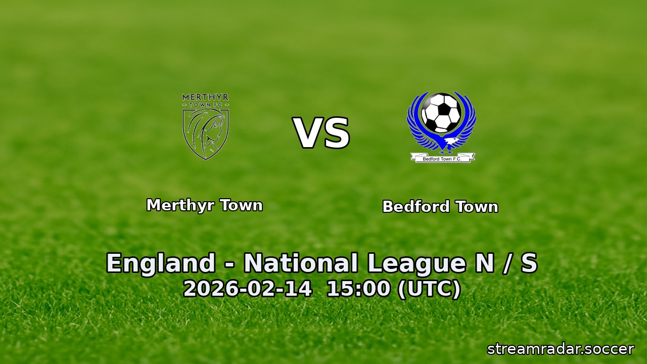 Merthyr Town vs Bedford Town