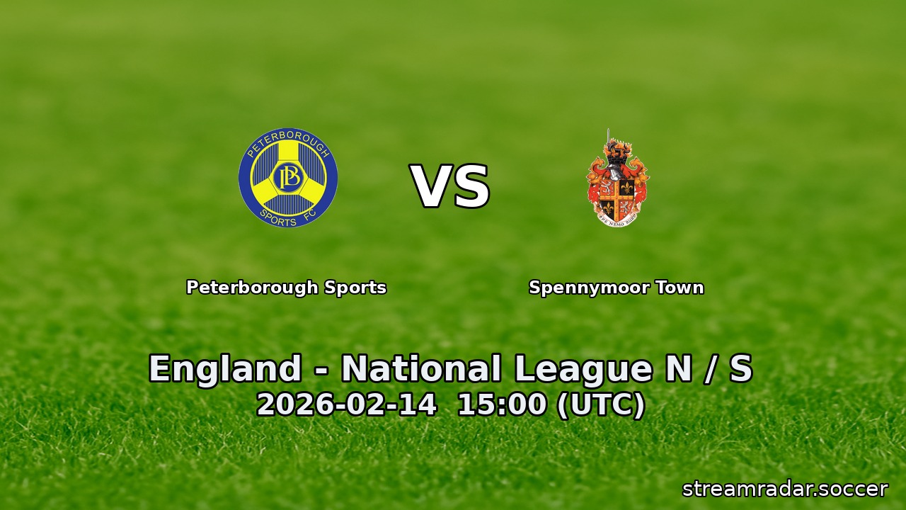 Peterborough Sports vs Spennymoor Town