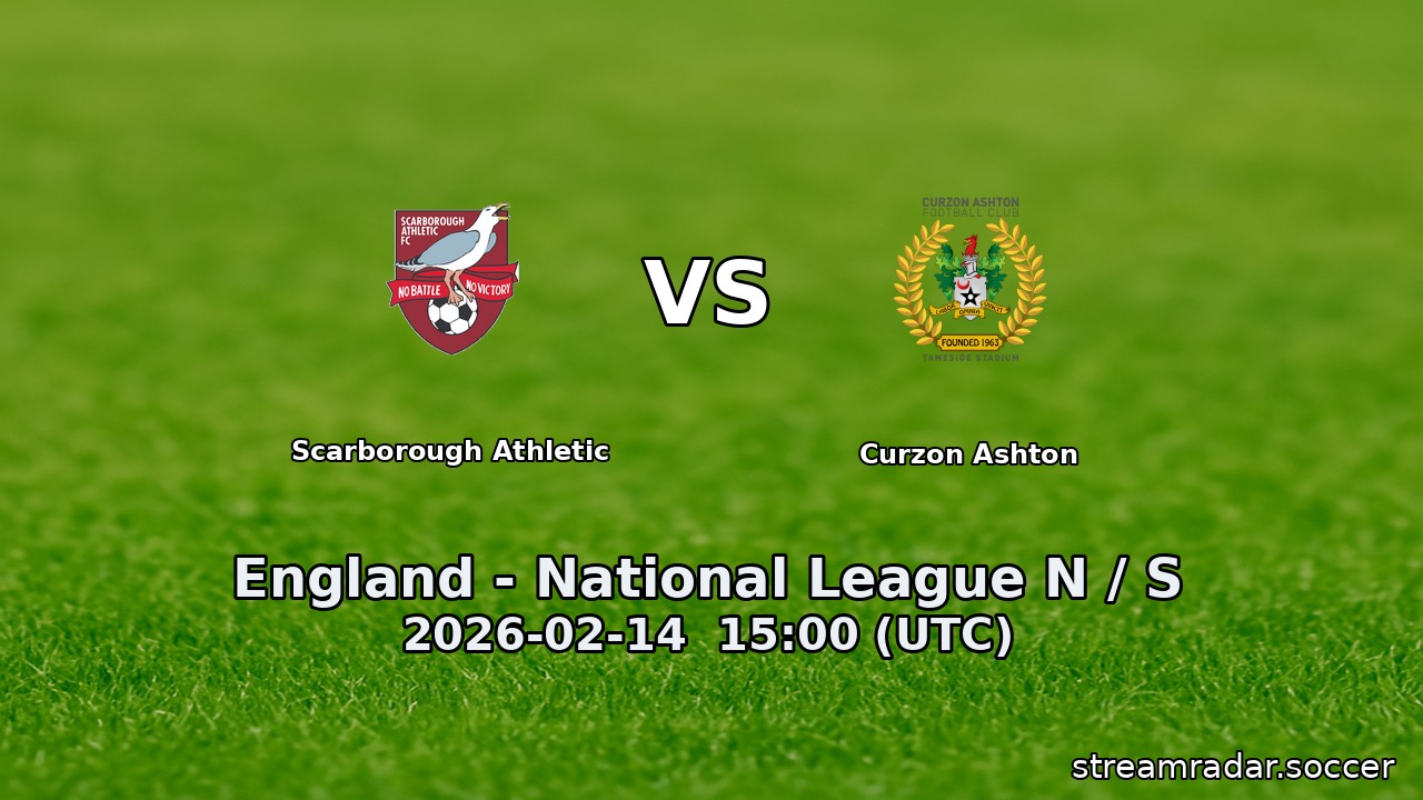 Scarborough Athletic vs Curzon Ashton