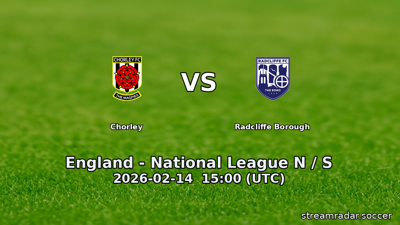 Chorley vs Radcliffe Borough