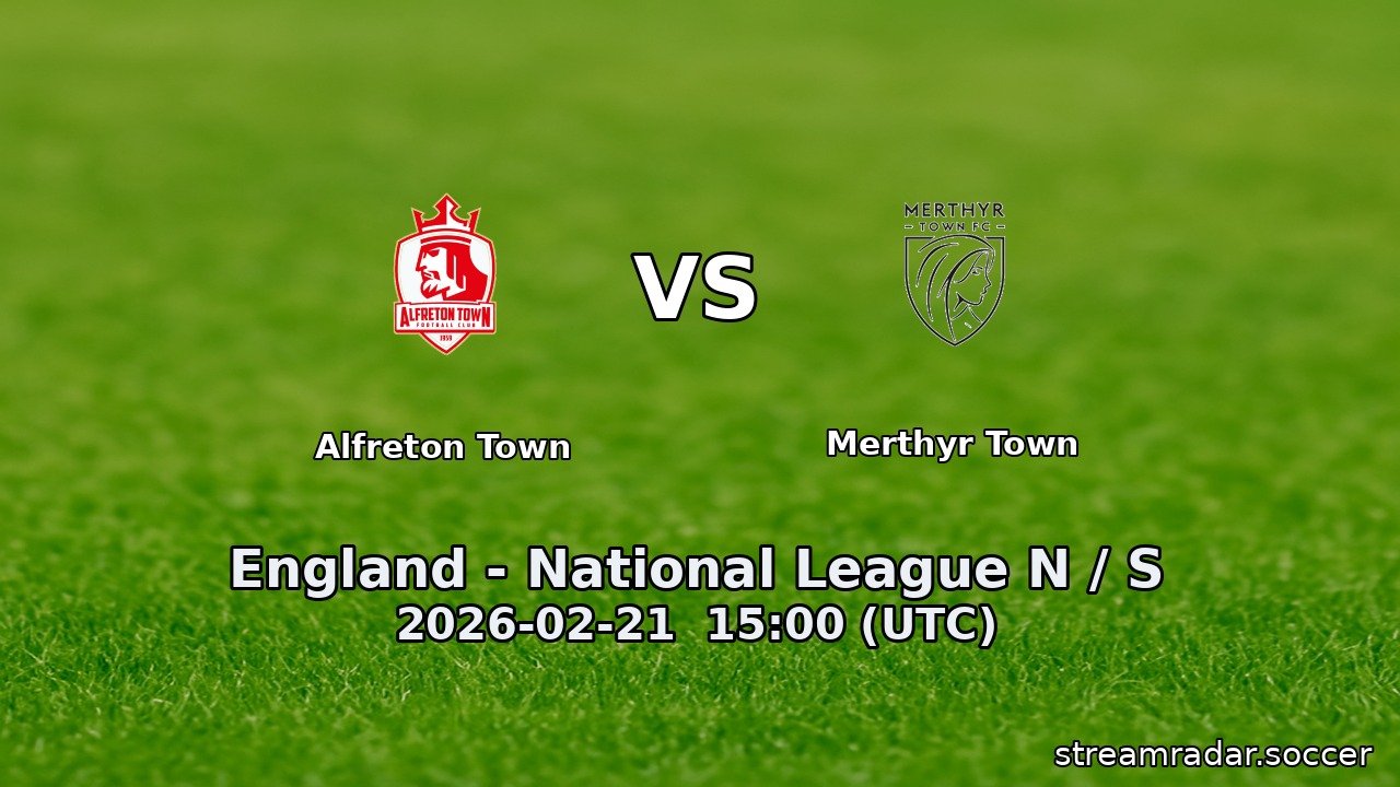Alfreton Town vs Merthyr Town