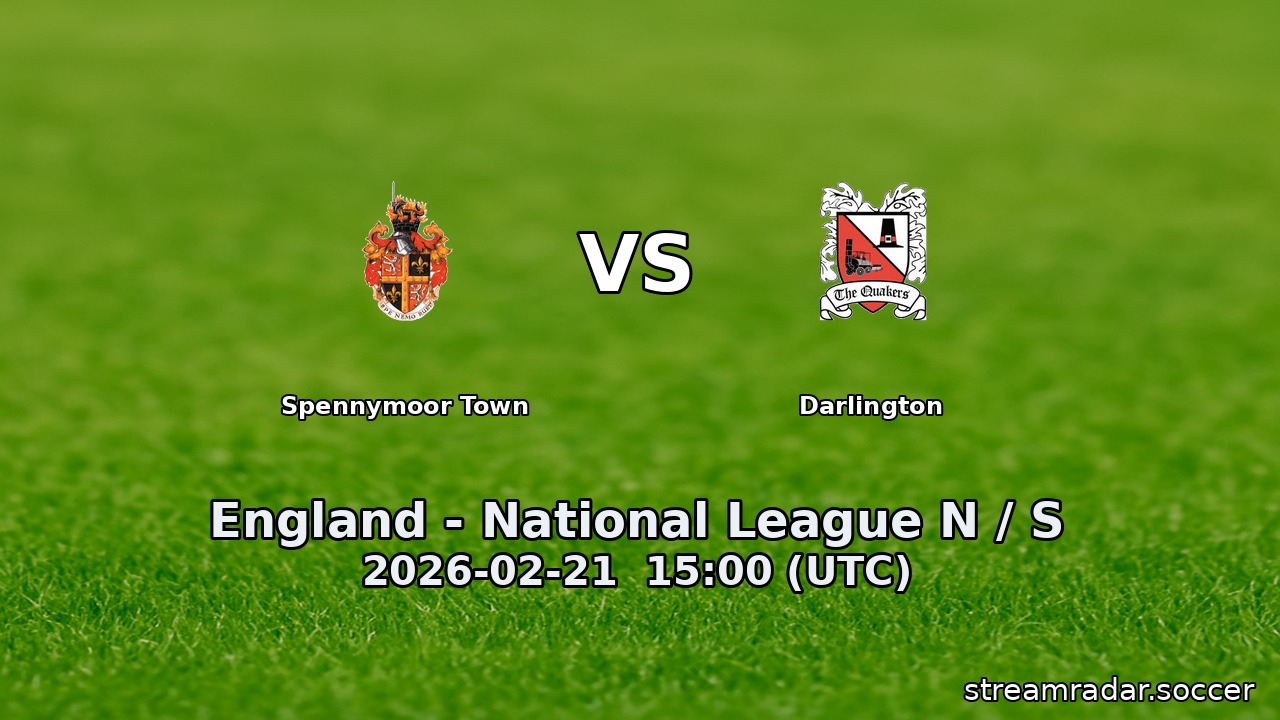 Spennymoor Town vs Darlington