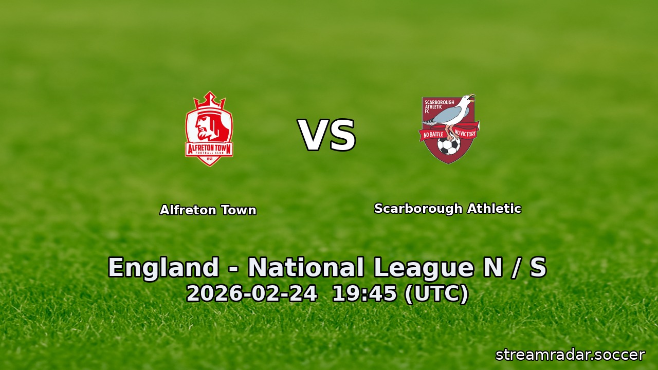 Alfreton Town vs Scarborough Athletic