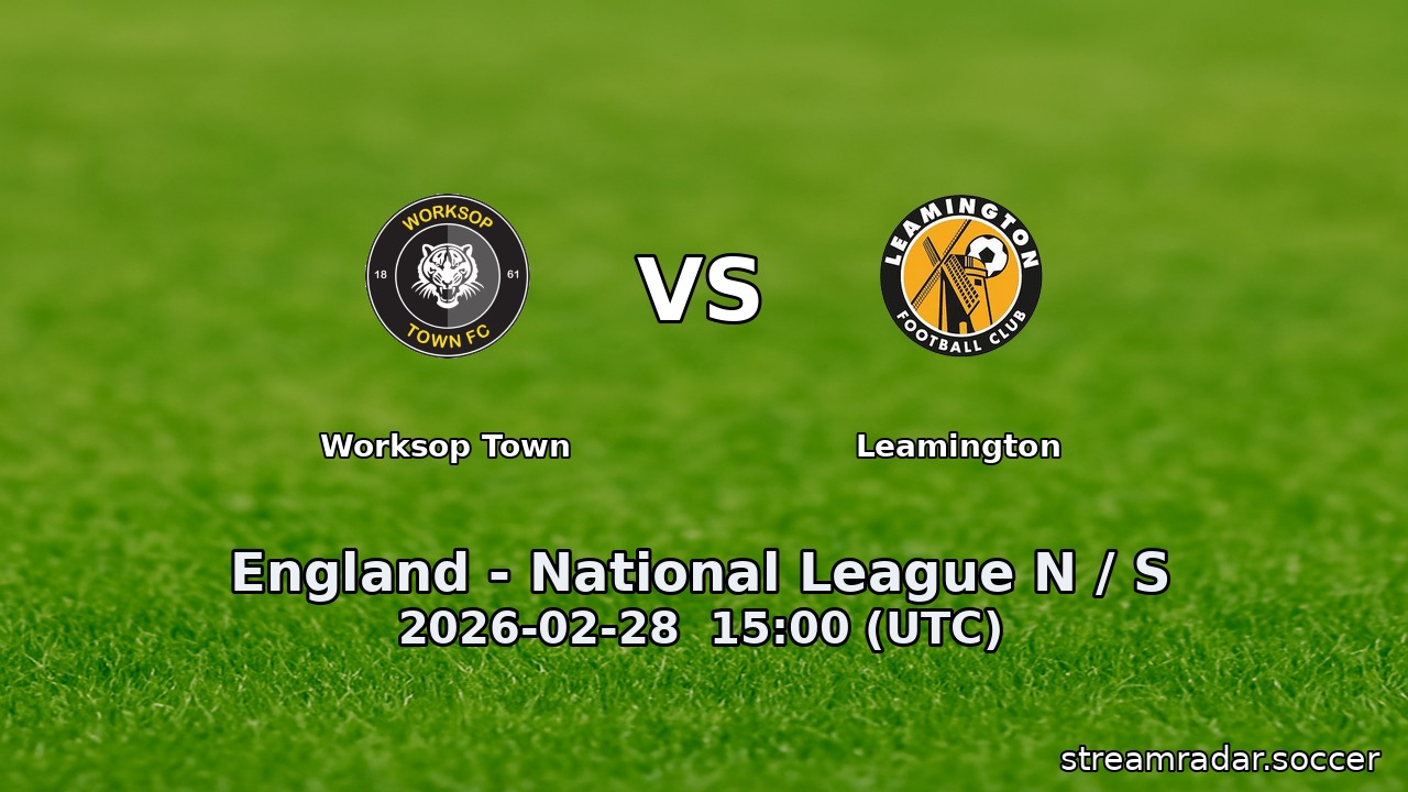 Worksop Town vs Leamington