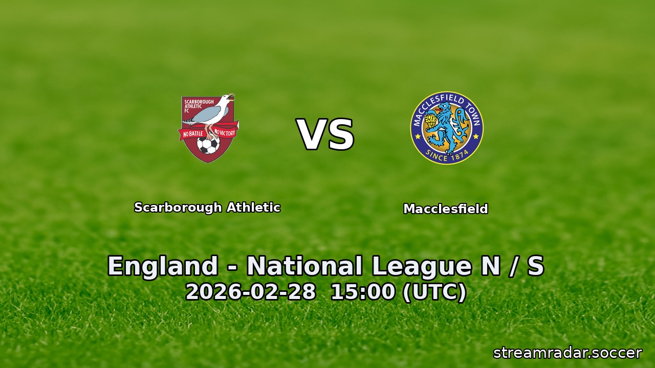 Scarborough Athletic vs Macclesfield
